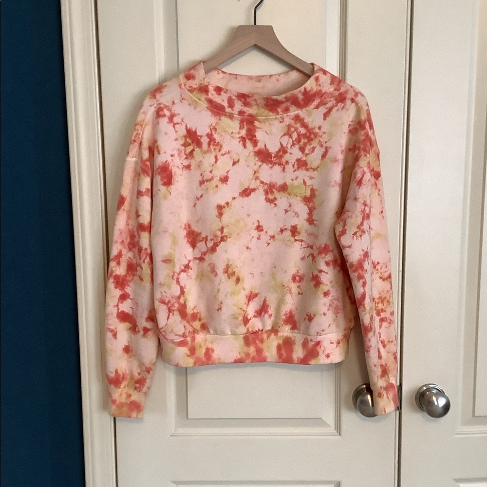Anthropologie Pilcro Elayna Tie Dye Sweathsirt Top Size Medium